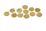 Brass Zodiac Signs, All 12 Zodiac Signs, Zodiac Sign Charms, Raw Brass, Horoscope Charms, Astrology Zodiac Charms (17x20mm) F-88