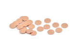 Copper Round Tag, 50 Raw Copper Round Stamping Blanks, Findings (8x0.80mm) M002