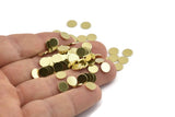 Brass Round Tag, 100 Raw Brass Round Stamping Blanks, Findings (6x0.80mm) M035