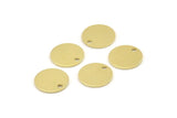 Brass Cabochon Tag, 24 Raw Brass Cabochon Tags With 1 Hole, Stamping Tags (12x0.80mm) M040