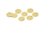 Brass Cabochon Tag, 24 Raw Brass Cabochon Tags With 1 Hole, Stamping Tags (12x0.80mm) M040