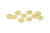 Brass Cabochon Tag, 24 Raw Brass Cabochon Tags With 1 Hole, Stamping Tags (12x0.80mm) M040