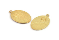 Gold Sun Charm, 2 Gold Plated Brass Sun And Cloud Charms With 1 Loop, Earrings, Pendants (27x18x1.5mm) N1111
