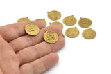Brass Zodiac Signs, All 12 Zodiac Signs, Zodiac Sign Charms, Raw Brass, Horoscope Charms, Astrology Zodiac Charms (17x20mm) F-88