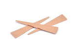 Copper Triangle Blank, 12 Raw Copper Triangle Blanks (40x8x0.80mm) M272