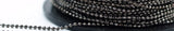 Gunmetal Chain, 5 Meters 16.5 Feet (1.5mm) Gunmetal Brass Faceted Ball Chain - W74 ( Z035 )