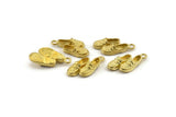 Brass Shoe Charm, Raw Brass Shoe Charm Earrings With 1 Loop, Pendants, Findings (18x8mm) N0893