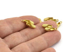 Brass Shoe Charm, Raw Brass Shoe Charm Earrings With 1 Loop, Pendants, Findings (18x8mm) N0893