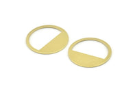 Brass Round Blank, 12 Raw Brass Round Blanks, Stamping Blanks (25x0.80mm) M416