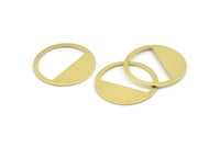Brass Round Blank, 12 Raw Brass Round Blanks, Stamping Blanks (25x0.80mm) M416
