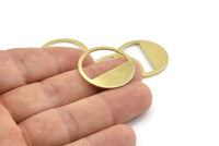 Brass Round Blank, 12 Raw Brass Round Blanks, Stamping Blanks (25x0.80mm) M416