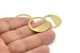 Brass Round Blank, 12 Raw Brass Round Blanks, Stamping Blanks (25x0.80mm) M416