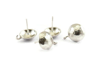Silver Earring, 2 925 Silver Earrings, Stud Earrings, Earring Posts (12.5mm) BS 1839