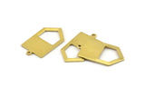 Brass Chevron Charm, 12 Raw Brass Arrow Charms With 1 Loop (27x15x0.80mm) A1599