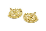 Brass Ethnic Charm Raw Brass Ethnic Charms With 1 Loop, Earrings, Findings, Pendants (31x1.5mm) N0829