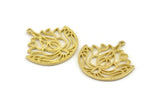 Brass Ethnic Charm Raw Brass Ethnic Charms With 1 Loop, Earrings, Findings, Pendants (31x1.5mm) N0829