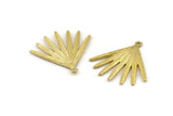 Brass Broom Charm, Raw Brass Broom Charms With 1 Loop, Pendants, Earrings (31x1.5mm) N1010