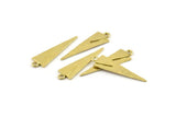 Brass Triangle Charm, Raw Brass Triangle Charms With 1 Loop, Earrings, Findings (30x9x1mm) N1009