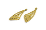 Brass Wing Charm, Raw Brass Wing Charms With 1 Loop, Earrings, Pendants (31x11x1mm) N1087