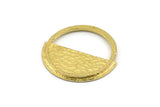 Brass Round Charm, Hammered Raw Brass Round Charms, Earrings, Pendants, Findings (31mm) N1092