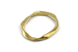 Brass Irregular Charm, Raw Brass Irregular Charms Without Hole, Findings (51x45mm) N1154