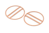 Copper Circle Blank, 2  Raw Copper Circle Blanks (43x0.90mm) M551