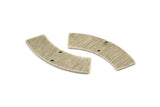 Silver Rectangle Blank 6 Textured Antique Silver Plated Brass Rectangle Connectors With 2 Holes, Stamping Blanks (37x10x0.80mm) M098