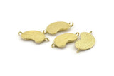 Brass Connector, 4 Raw Brass, Connectors, Charm Connectors (19x14x1.5mm) N1397