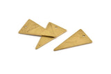 Brass Triangle Charm 12 Raw Brass Triangle Charms With 1 Hole (23x13mm) BS 1722
