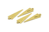 Brass Triangle Charm, Raw Brass Triangle Charms With 1 Loop, Earrings, Findings (30x9x1mm) N1009