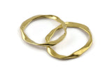Brass Irregular Charm, Raw Brass Irregular Charms Without Hole, Findings (51x45mm) N1154