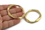 Brass Irregular Charm, Raw Brass Irregular Charms Without Hole, Findings (51x45mm) N1154