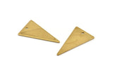 Brass Triangle Charm 12 Raw Brass Triangle Charms With 1 Hole (23x13mm) BS 1722