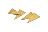 Brass Triangle Charm 12 Raw Brass Triangle Charms With 1 Hole (23x13mm) BS 1722