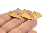 Brass Triangle Charm 12 Raw Brass Triangle Charms With 1 Hole (23x13mm) BS 1722