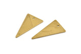 Brass Triangle Charm 12 Raw Brass Triangle Charms With 1 Hole (23x13mm) BS 1722