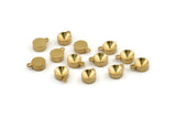 6mm Rhinestone Setting, 25 Raw Brass Rhinestone Base Setting, Findings (6mm) BS 1718