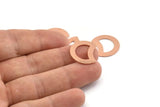 Copper Moon Blank, 12 Raw Copper Crescent Moon Stamping Blanks (20x15x0.70mm) M615