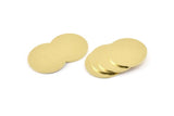 Brass Round Tag, 8 Raw Brass Round Stamping Blanks (21x0.90mm) M966