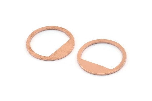 Copper Round Tag, 10 Raw Copper Round Stamping Blanks (21x0.90mm) M991