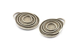 Silver Charm, Antique Silver, Silver Pendants, Charm Pendants - Pad Size 11mm (38x29x2.5mm) U065