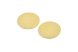 Brass Round Tag, 8 Raw Brass Round Stamping Blanks (21x0.90mm) M966