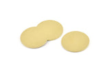 Brass Round Tag, 8 Raw Brass Round Stamping Blanks (21x0.90mm) M966