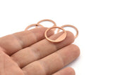 Copper Round Tag, 10 Raw Copper Round Stamping Blanks (21x0.90mm) M991
