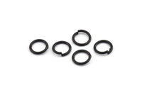 12mm Jump Ring - 24 Oxidized Black Brass Jump Rings (12x1.5mm) D0232 H0029