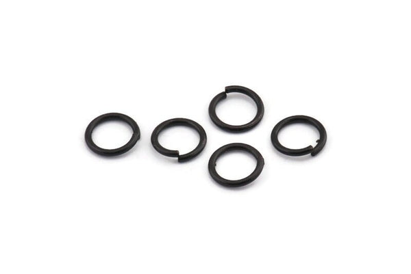 12mm Jump Ring - 24 Oxidized Black Brass Jump Rings (12x1.5mm) D0232 H0029