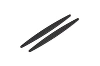 Black Necklace Bar, 6 Oxidized Black Brass Bar Charms With 1 Hole, Earrings, Pendants (62x6x1mm) D0688 H0931