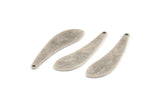 Silver Machete Charm, 10 Textured Antique Silver Plated Brass Machete Charms With 1 Hole (31x9x0.70mm) D1399