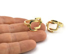 Brass Ring Setting, Raw Brass Adjustable Rings With 1 Stone Settings - Pad Size 3mm N1499