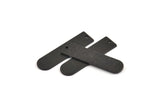 Siyah Kolye Çubuğu, 1 Delikli 4 Dokulu Oksitlenmiş Siyah Pirinç Damgalama Boşluğu, Kolye Uçları, Tılsımlar (35x9x1mm) D1395 S1140